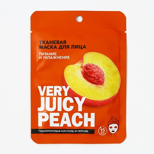 PICO MICO Маска для лица тканевая с гиалуроновой кислотой Very juicy peach 25.0