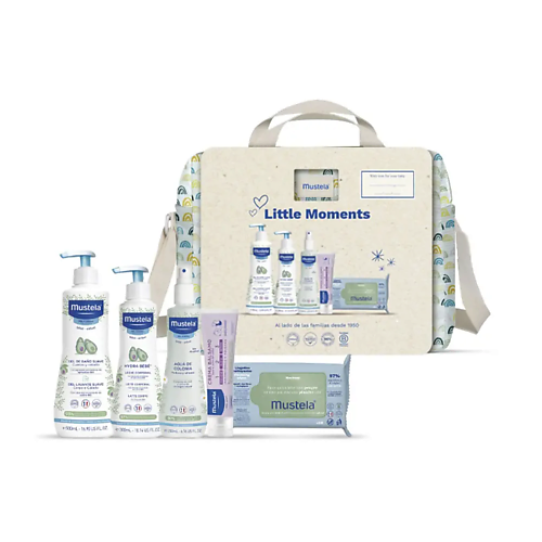 

MUSTELA Набор для купания и ухода за кожей малыша Little Moments Rainbow Walking Bag, Набор для купания и ухода за кожей малыша Little Moments Rainbow Walking Bag