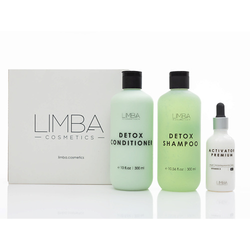 

LIMBA COSMETICS Набор Detox для волос - шампунь, кондиционер и активатор Vitamin B, Набор Detox для волос - шампунь, кондиционер и активатор Vitamin B