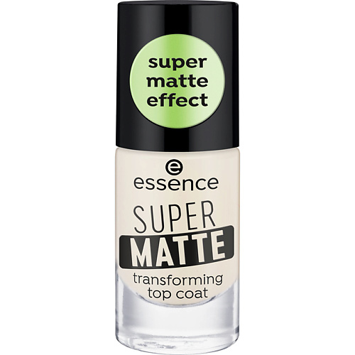 

ESSENCE Топовое покрытие для ногтей Super Matte Transforming Top Coat, Топовое покрытие для ногтей Super Matte Transforming Top Coat