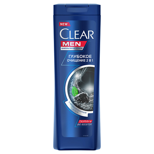 CLEAR Шампунь MEN 2 в 1 Глубокое очищение против перхоти 472₽