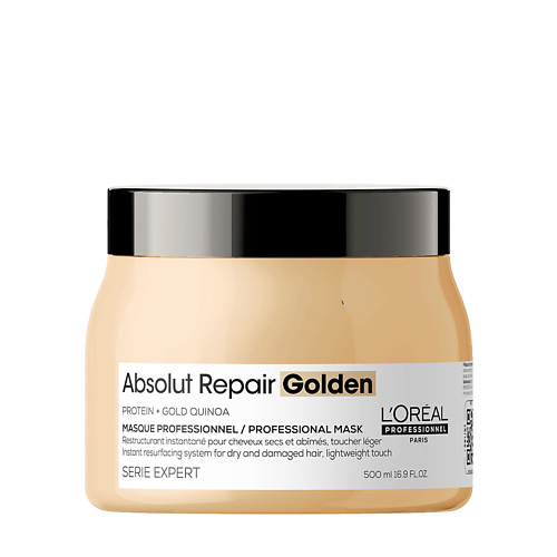 LOREAL PROFESSIONNEL Маска с золотой текстурой для восстановления поврежденных волос Absolut Repair 5000 3347₽