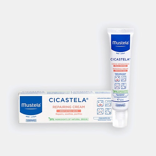 MUSTELA Восстанавливающий крем для воспаленной и поврежденной кожи Cicastela Repair Cream 40.0