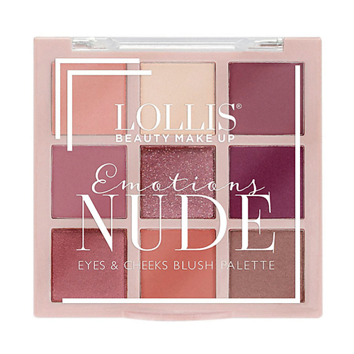 

LOLLIS Палетка теней для век Emotion Nude Eyes & Cheeks Blush Palette Eyeshadow 9, Палетка теней для век Emotion Nude Eyes & Cheeks Blush Palette Eyeshadow 9