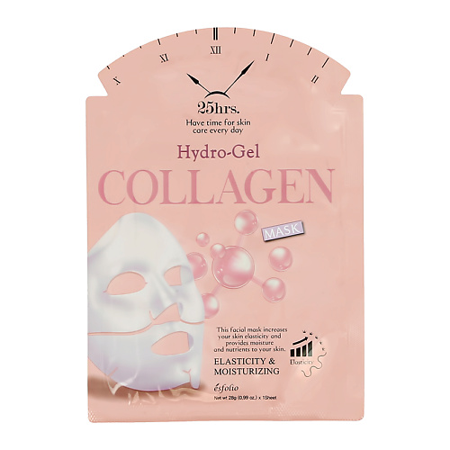 

ESFOLIO Маска для лица COLLAGEN гидрогелевая с коллагеном (повышающая эластичность кожи) 28.0, Маска для лица COLLAGEN гидрогелевая с коллагеном (повышающая эластичность кожи)