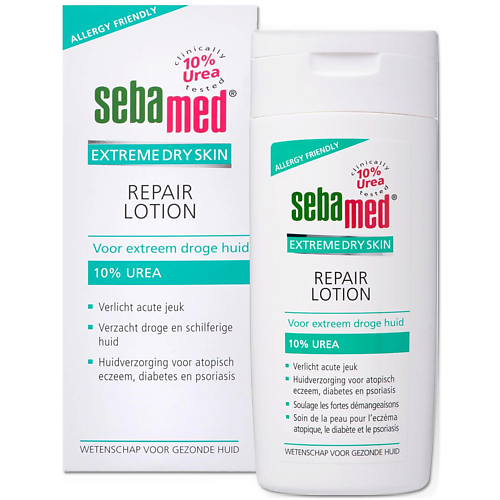 фото Sebamed восстанавливающий лосьон repair lotion с 10% мочевиной для очень сухой кожи 200.0