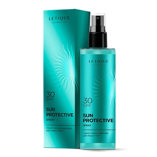 

LETIQUE COSMETICS Спрей солнцезащитный для лица и тела SUN PROTECTIVE SPRAY SPF 30 100.0, Спрей солнцезащитный для лица и тела SUN PROTECTIVE SPRAY SPF 30