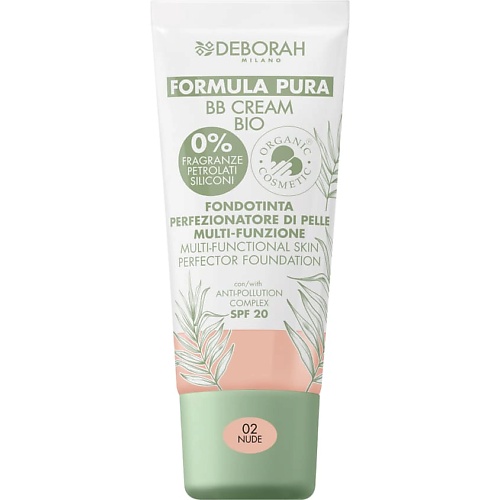 DEBORAH MILANO Тональный ВВ-крем Formula Pura BB Cream Bio