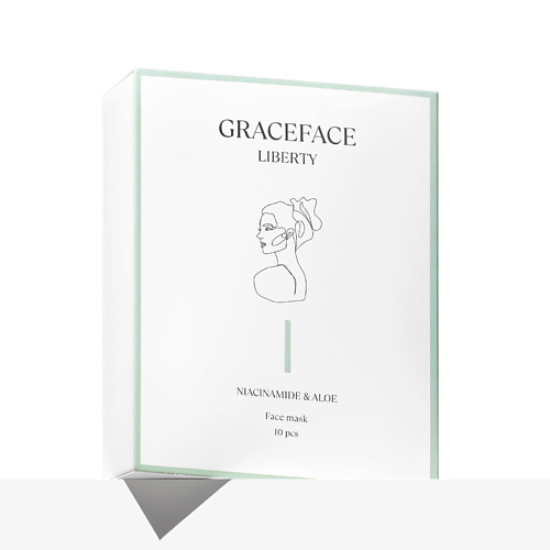 GRACE FACE Набор увлажняющих тканевых масок для лица с ниацинамидом и экстрактом алоэ 549₽