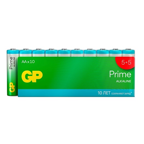 

GP BATTERIES Батарейки АА пальчиковые алкалиновые Super Alkaline, набор 10 шт 10.0, Батарейки АА пальчиковые алкалиновые Super Alkaline, набор 10 шт