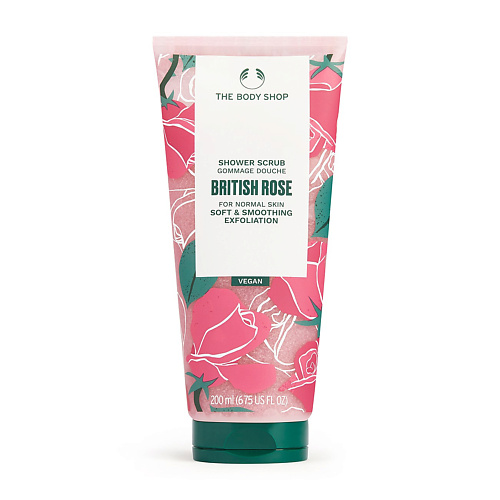 THE BODY SHOP Гель-скраб для душа с эссенцией розы British Rose 200.0