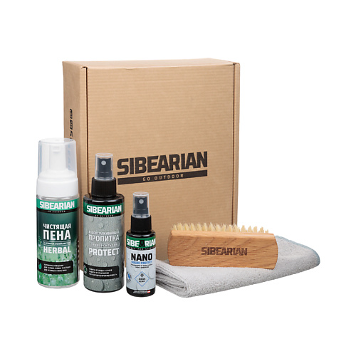 SIBEARIAN Набор для чистки и защиты обуви PROTECT & CLEAN