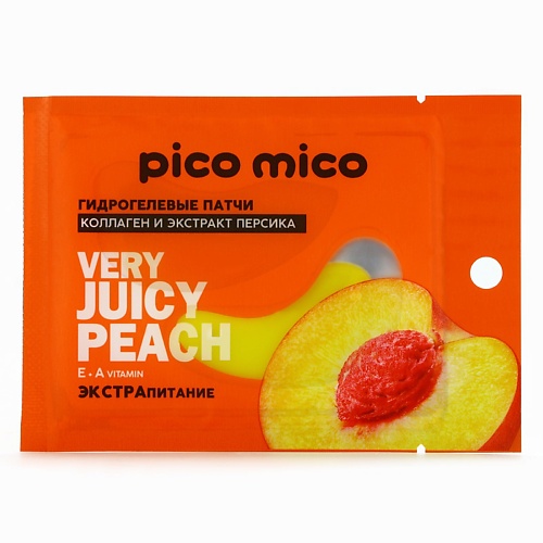 

PICO MICO Патчи для глаз Very juicy peach, гидрогелевые с коллагеном и экстрактом персика 1.0, Патчи для глаз Very juicy peach, гидрогелевые с коллагеном и экстрактом персика