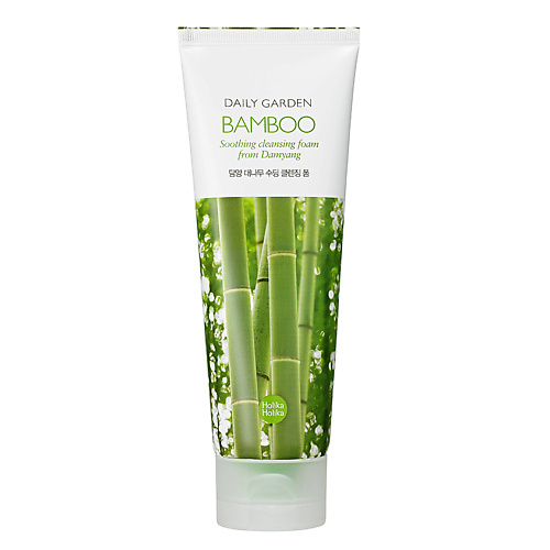 HOLIKA HOLIKA Очищающая пенка с бамбуком Daily Garden Bamboo Soothing cleansing foam from Damyang