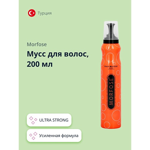 фото Morfose мусс для волос ultra strong 200.0