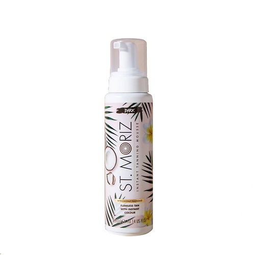 фото St. moriz автобронзант-мусс тонирующий с маслом кокоса (темный оттенок) instant tanning mousse dark