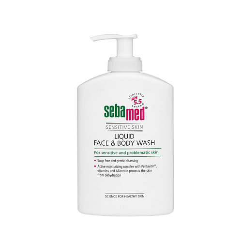 

SEBAMED Гель для умывания Liquid Face & Body Wash для чувствительной проблемной кожи лица и тела 300.0, Гель для умывания Liquid Face & Body Wash для чувствительной проблемной кожи лица и тела