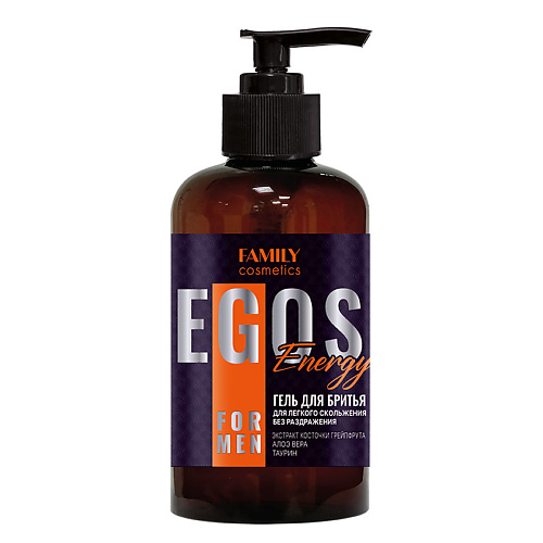 FAMILY COSMETICS Гель для бритья Energy серии EGOS for men 285.0