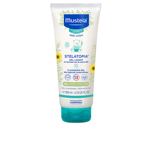 MUSTELA Деликатный гель для купания Stelatopia для сухой и атопической кожи 200.0