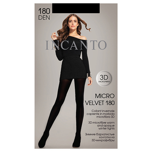 

INCANTO Колготки женские MicroVelvet 180 den Nero, Колготки женские MicroVelvet 180 den Nero