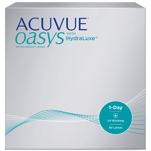 

ACUVUE Однодневные контактные линзы ACUVUE OASYS 1-DAY with HydraLuxe 90 шт., Однодневные контактные линзы ACUVUE OASYS 1-DAY with HydraLuxe 90 шт.