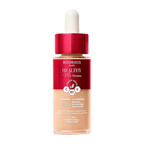 

BOURJOIS Тональный крем-сыворотка HEALTHY MIX SERUM, Тональный крем-сыворотка HEALTHY MIX SERUM