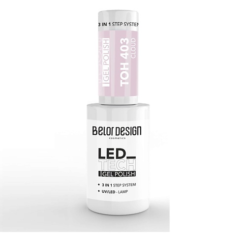 BELOR DESIGN Лак-гель для ногтей Led Tech 3в1