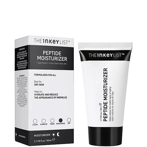 THE INKEY LIST Увлажняющий крем для лица с пептидами Peptide Moisturiser 50.0