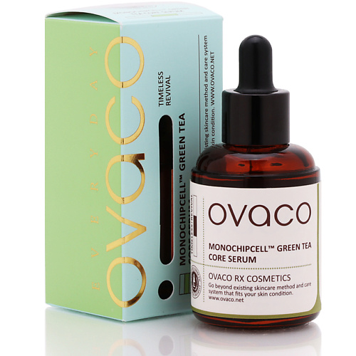 

OVACO Сыворотка для лица с зеленым чаем Monochip Green Tea Serum, Сыворотка для лица с зеленым чаем Monochip Green Tea Serum