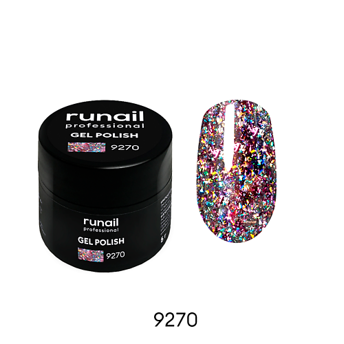 

RUNAIL PROFESSIONAL Гель-лак с блестками, Гель-лак с блестками