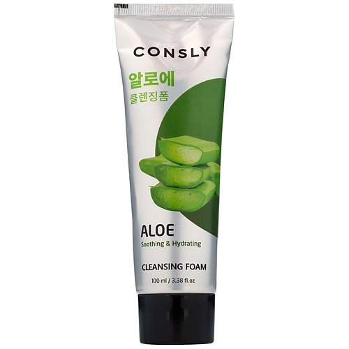 фото Consly пенка для умывания успокаивающая кремовая c экстрактом алоэ вера aloe vera soothing creamy cleansing foam