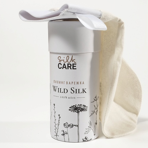 SILK CARE Шелковая варежка для пилинга Wild Silk в подарочной упаковке