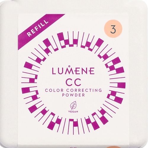 

LUMENE Компактная цветокорректирующая пудра CC Color Correcting, сменный блок, Компактная цветокорректирующая пудра CC Color Correcting, сменный блок