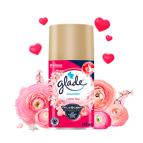 

GLADE Освежитель воздуха сменный баллон I love you 269.0, Освежитель воздуха сменный баллон I love you