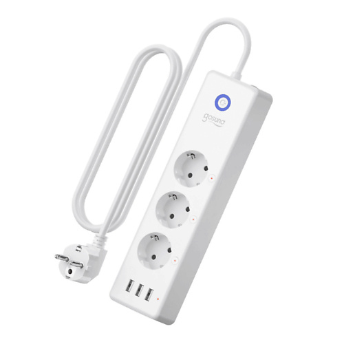 фото Gosund умный сетевой фильтр gosund smart plug 3 usb outlet 1.0