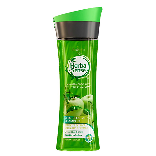 HERBASENSE Шампунь для волос ARDENE KERATIN GREEN TEA GREEN APPLE 3000 219₽