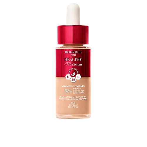 Тональные средства  Летуаль BOURJOIS Тональный крем-сыворотка HEALTHY MIX SERUM