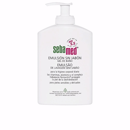 

SEBAMED Гель для душа Soap-Free Emulsion с аллантоином и витаминами для чувствительной кожи 500.0, Гель для душа Soap-Free Emulsion с аллантоином и витаминами для чувствительной кожи