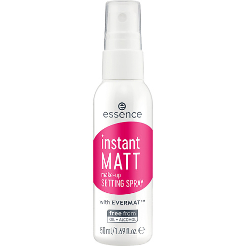 

ESSENCE Матирующий спрей для фиксации макияжа Instant Matt, Матирующий спрей для фиксации макияжа Instant Matt