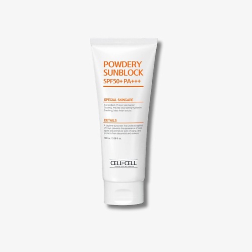 

CELLBYCELL Солнцезащитный крем с матирующим эффектом Powdery Sun Block SPF50+ PA 100.0, Солнцезащитный крем с матирующим эффектом Powdery Sun Block SPF50+ PA