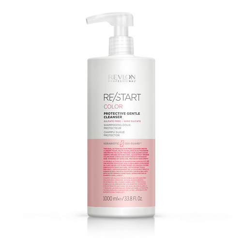 

REVLON PROFESSIONAL Шампунь для нежного очищения окрашенных волос Restart Color Protective Gentle Cleanser, Шампунь для нежного очищения окрашенных волос Restart Color Protective Gentle Cleanser