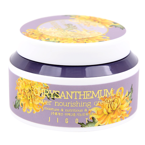 фото Jigott крем для лица хризантема chrysanthemum flower nourishing cream 100.0