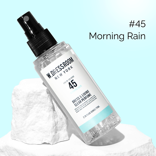 

W. DRESSROOM Парфюмированный спрей для одежды и дома No.45 Morning Rain 70.0, Парфюмированный спрей для одежды и дома No.45 Morning Rain