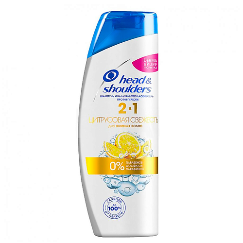 HEAD & SHOULDERS Шампунь Против перхоти 2в1 Цитрусовая свежесть для жирных волос