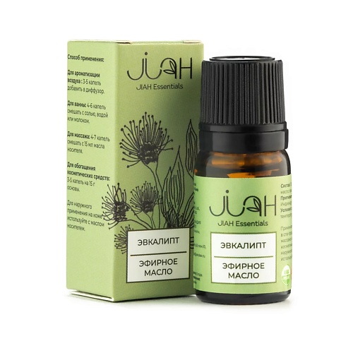 

JIAH Эфирное масло эвкалипт (Eucalyptus Essential Oil) 10.0, Эфирное масло эвкалипт (Eucalyptus Essential Oil)