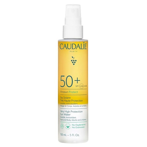 

CAUDALIE Вода-спрей для лица, тела и волос Солнцезащитная SPF 50+ Vinosun Protect, Вода-спрей для лица, тела и волос Солнцезащитная SPF 50+ Vinosun Protect