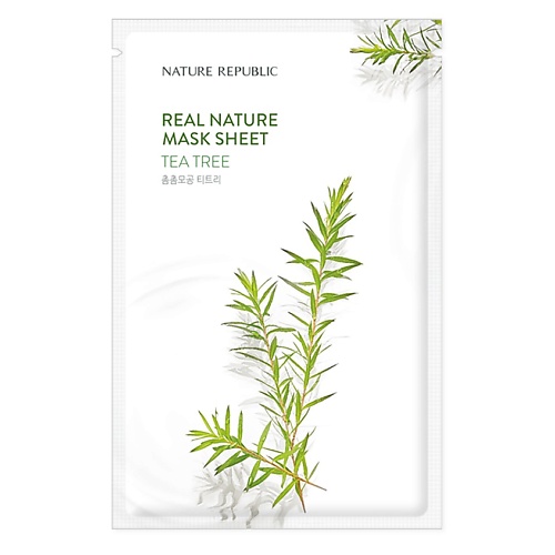 NATURE REPUBLIC Маска для лица тканевая с экстрактом чайного дерева Mask Sheet Tea Tree