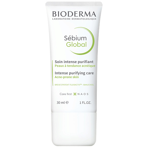 

BIODERMA Крем для жирной и проблемной кожи, склонной к акне Sebium Global 30.0, Крем для жирной и проблемной кожи, склонной к акне Sebium Global