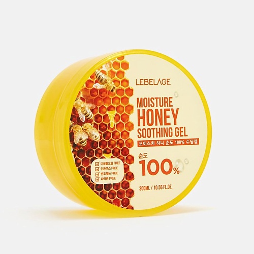 LEBELAGE Moisture Honey  100% Soothing Gel Гель для кожи с эстрактом меда питание 300.0