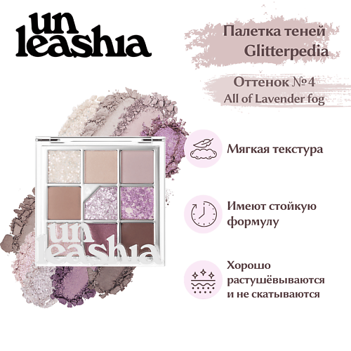   Летуаль UNLEASHIA Glitterpedia Eye Palette Палетка теней для век с глиттерами